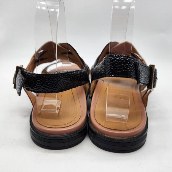 Vionic Kendra Ray Snakeskin Embossed Leather Sandals Size 9 Arch Support Comfort - Picture 6 of 8